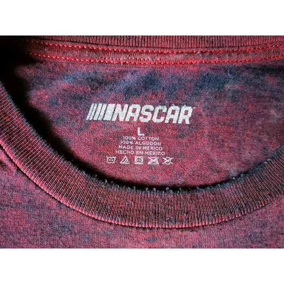Nascar Racing T-Shirt Men's Large Burgundy Short Sleeve - Picture 5 of 7